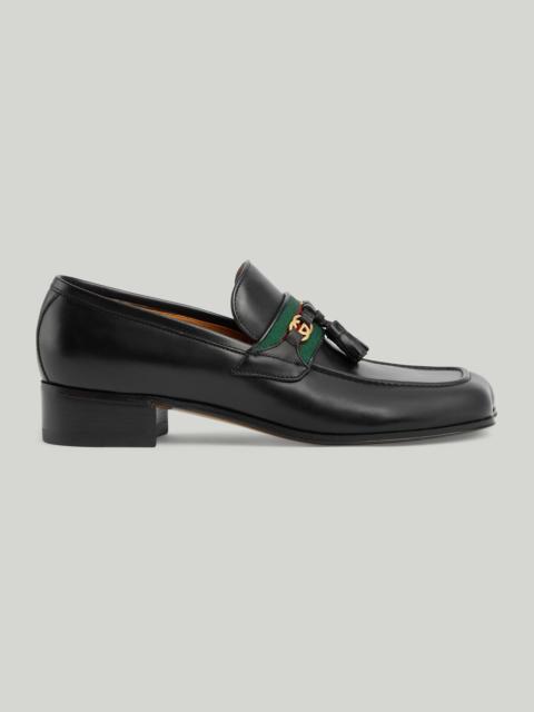 GUCCI Women's loafer with Web Interlocking G