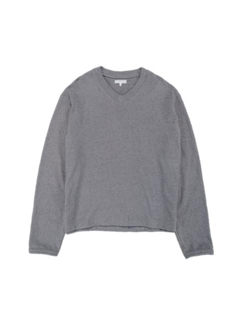 LADY WHITE CO. Teddy High V-Neck Kelp