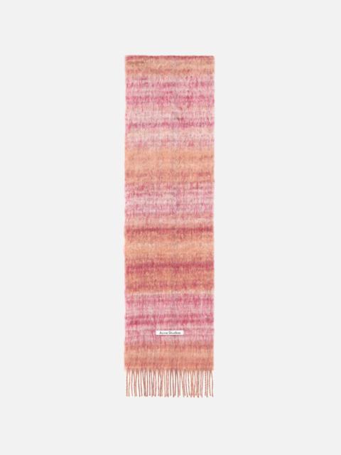 Acne Studios Fringed mohair scarf - Pink/Fuchsia