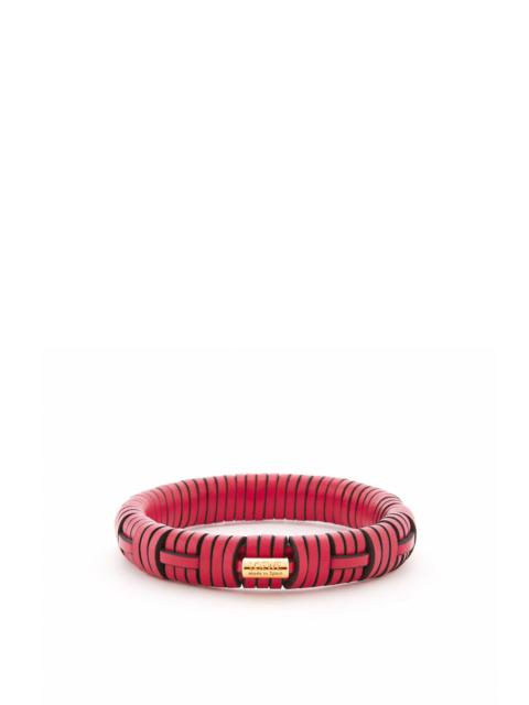 Loewe Woven bangle in brass and classic calfskin