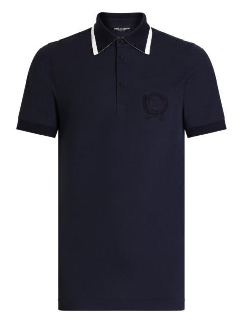 Dolce & Gabbana embroidered-logo polo shirt