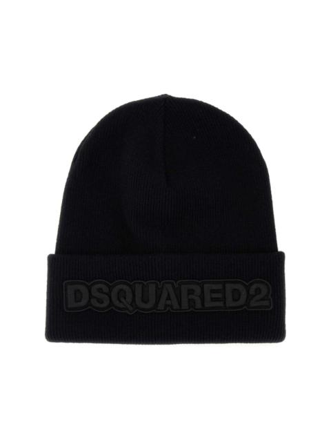 DSQUARED2 logo embroidered beanie