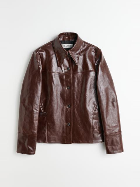 Verve Jacket True Dye Tuscan Brown Leather