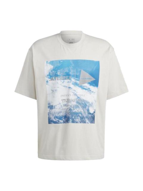 adidas TERREX x and wander Graphic T-Shirt 'Beige' HR7141