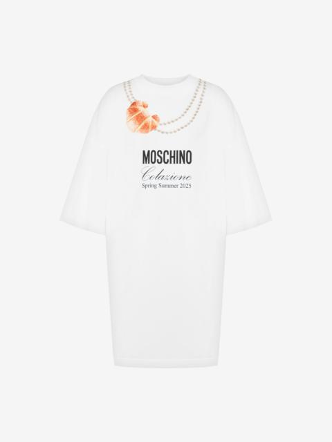 Moschino ORGANIC JERSEY DRESS MOSCHINO BREAKFAST