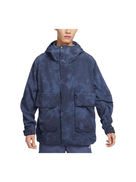 Nike Sportswear Tech Pack Woven Hooded Jacket 'Blue' DX0218-491
