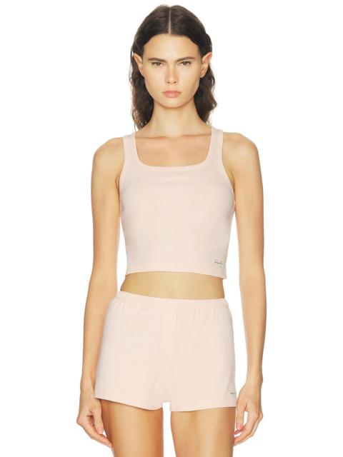 Sporty & Rich Signature Logo Ribbed Baby Tank Top