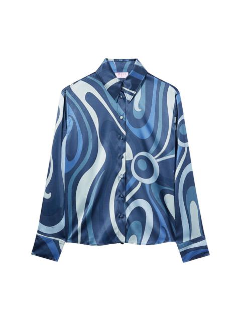 PUCCI Marmo-print silk shirt