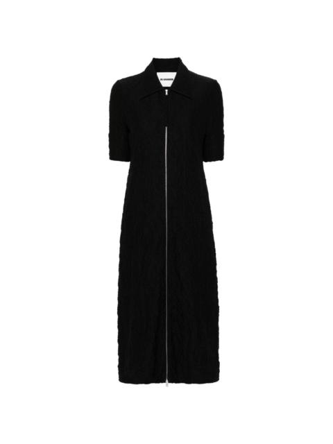 Jil Sander textured mid-length dress