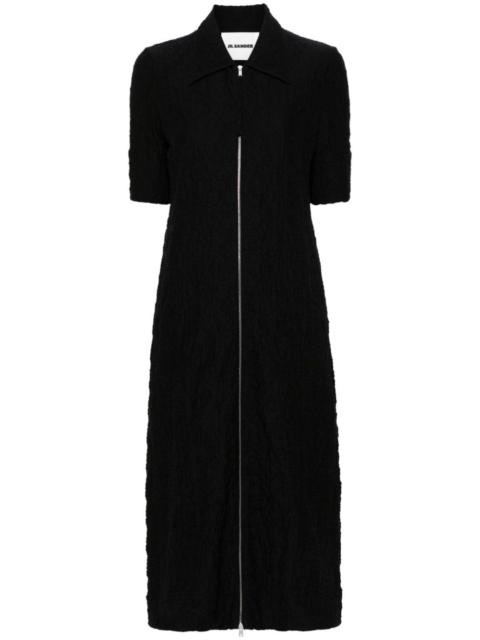 Jil Sander textured mid-length dress