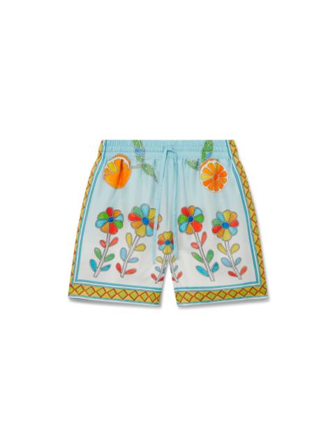 CASABLANCA Yoruba Flowers Silk Shorts