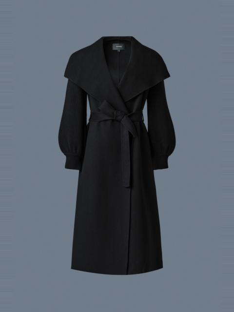 MACKAGE MAI-NV Double-Face Wool Wrap Coat