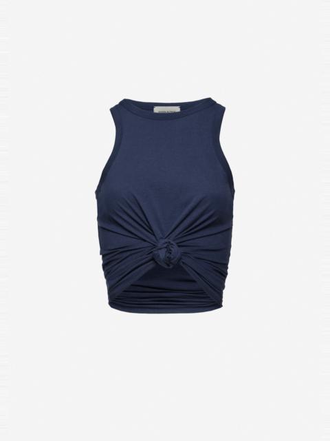 MAGDA BUTRYM Knotted tank top in navy