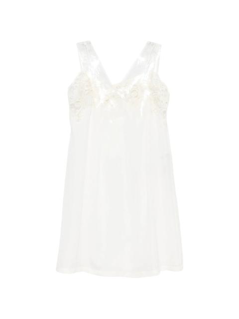 Maison Margiela Maison Margiela Lace-trim Tulle-overlay Dress