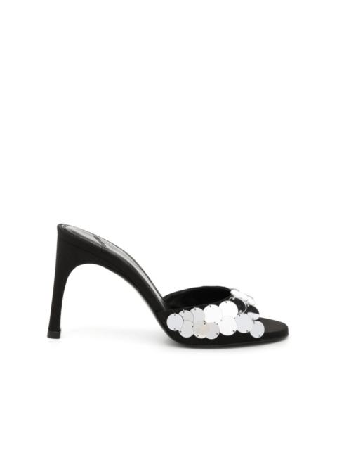 COPERNI sequin-embellished satin mules