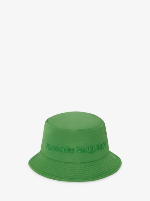 Alexander McQueen Women's Padded Bucket Hat in Acid Green