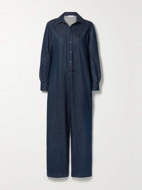 Oggetti cotton-blend chambray jumpsuit