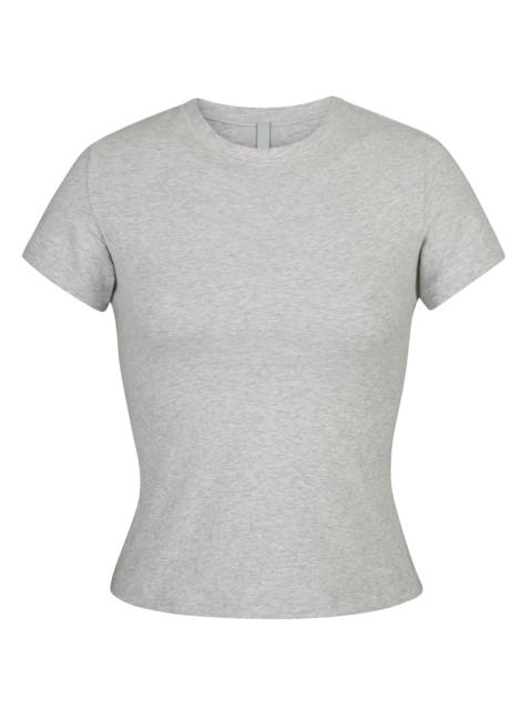 SKIMS Women's Cotton Jersey T-Shirt - Light Heather Grey