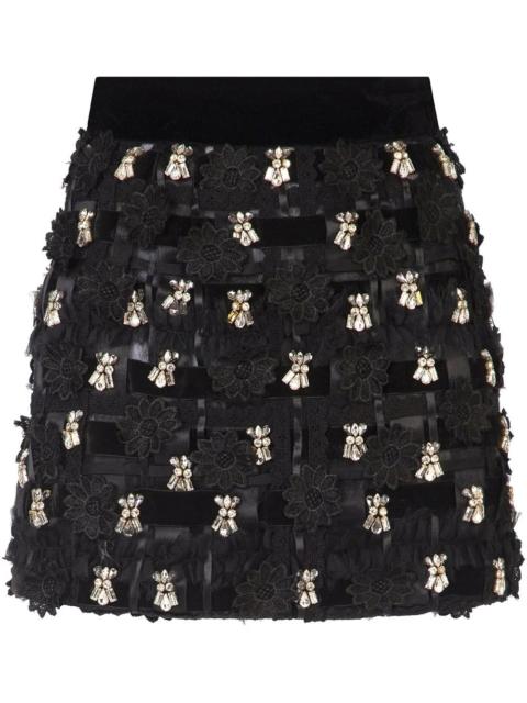 Dolce & Gabbana embellished A-line miniskirt