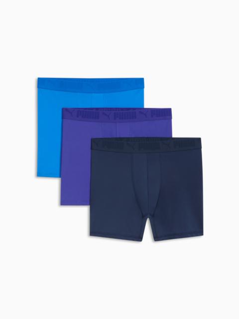 PUMA Men's Athletic Fit Boxer Briefs (3 Pack)
