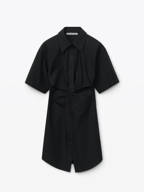 Alexander Wang POPLIN MINI SHIRT DRESS