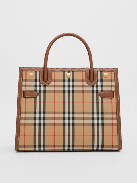 Burberry Medium Vintage Check Two-handle Title Bag