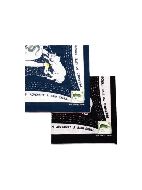 Kapital Fastcolor Selvedge Bandana (RAINSKULL NO WOMAN NO CRY)
