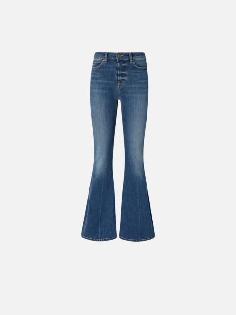 PINKO FLARED STRETCH DENIM JEANS