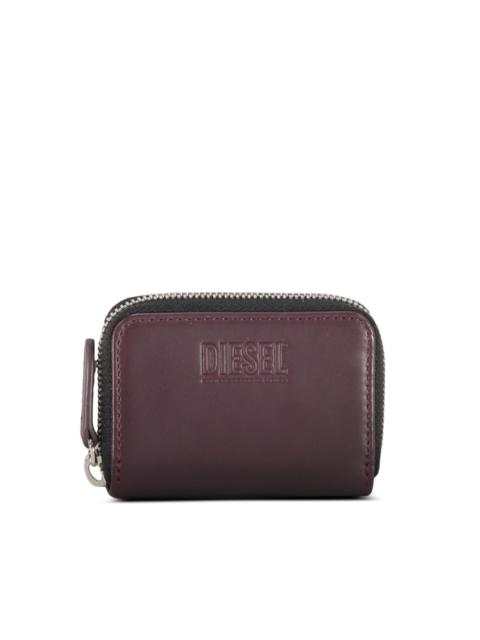 Diesel embossed zip wallet