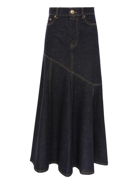 Zimmermann ILLUSTRATION DENIM MIDI SKIRT