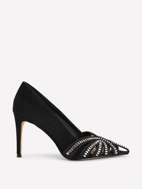 BODEN Caged Court Shoes-Black