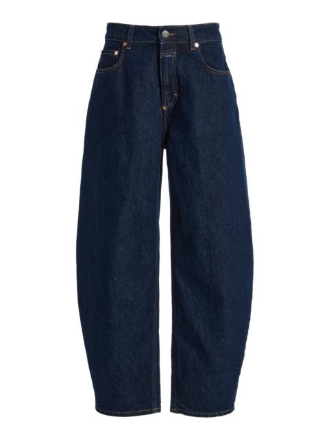 CLOSED Jazzie Stretch Mid-Rise Cropped Barrel-Leg Jeans