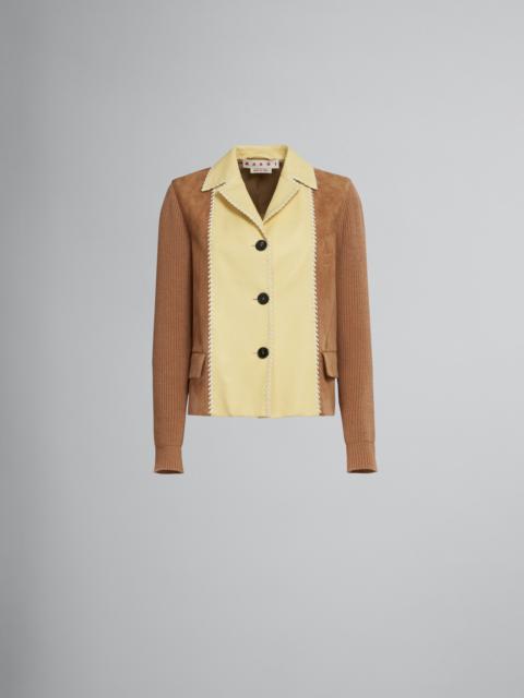 Marni SUEDE AND WOOL JACKET