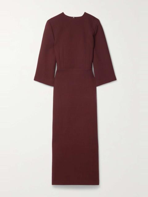 The Row Jery wool and silk-blend crepe maxi dress