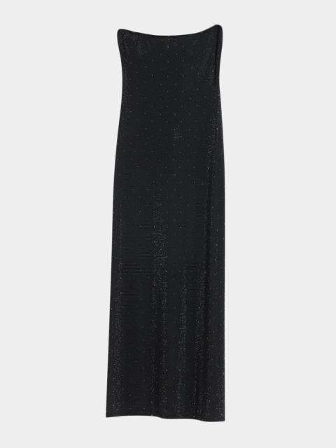 Alice + Olivia Delora Embellished Strapless Midi Dress
