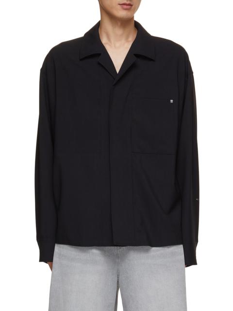 Wooyoungmi CONCEALED PLACKET COTTON SHIRT JACKET