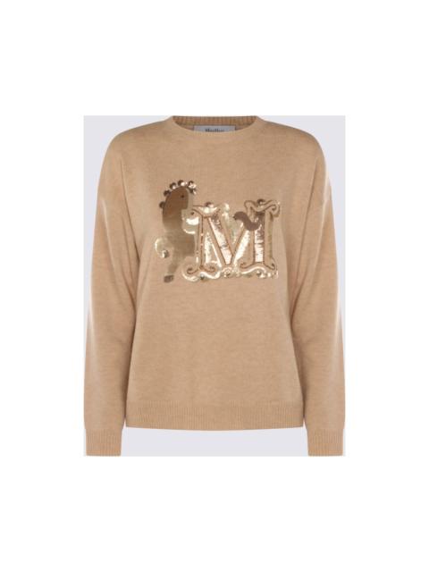 Beige Wool Blend Top