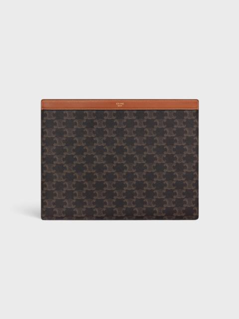 CELINE ipad pro sleeve in Triomphe Canvas and Calfskin