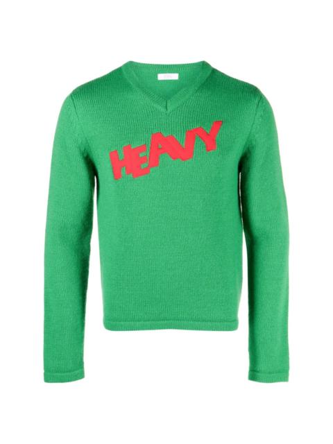 knit v-neck sweater