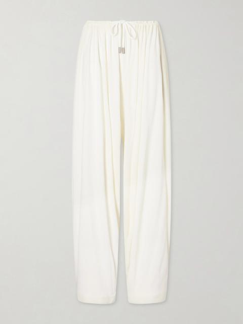 CO Gathered Satin Wide-leg Pants