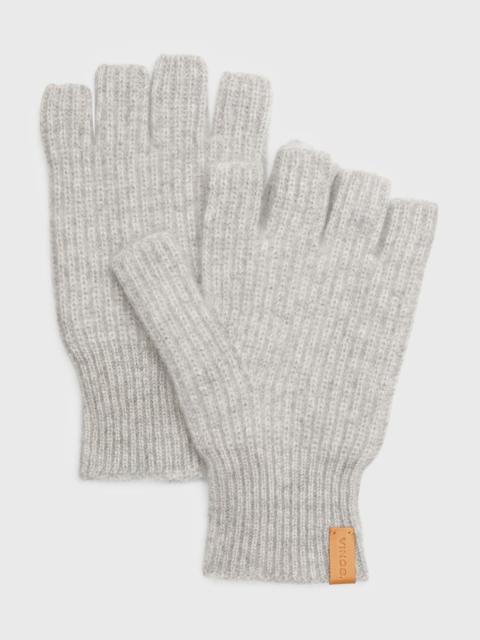 Vince Ribbed Cashmere Fingerless Gloves