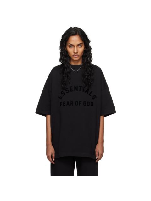 ESSENTIALS Black Crewneck T-Shirt