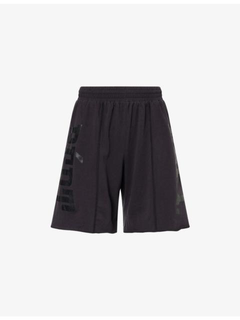 GALLERY DEPT. Fitness Logo-Print Cotton Shorts