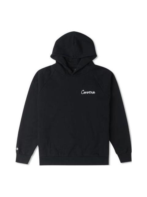 Converse Raglan Elevated Hoodie 'Black' 10024580-A01