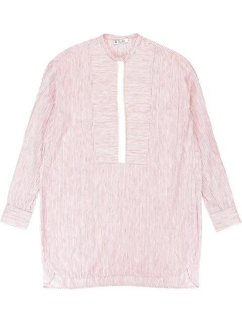 Loro Piana mock-neck striped shirt