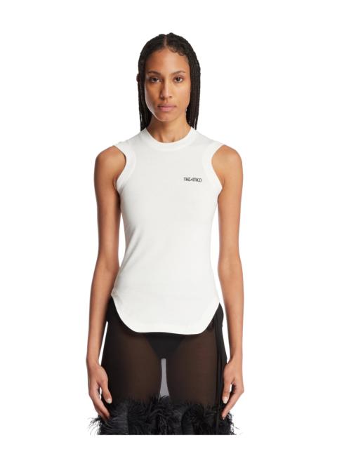 THE ATTICO White Logo Top