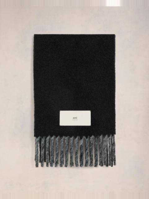 AMI Paris BICOLOR DOUBLE-SIDED SCARF WITH AMI ALEXANDRE MATTIUSSI TAB