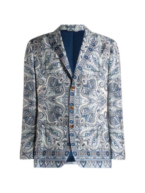 Etro paisley print single-breasted jacket