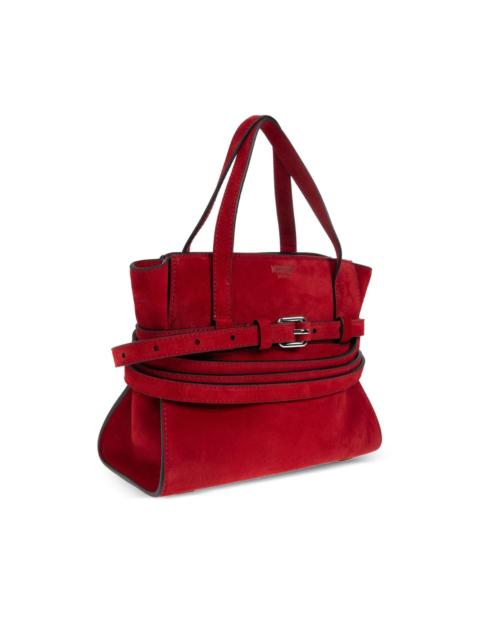 Moschino small buckle-strap tote bag