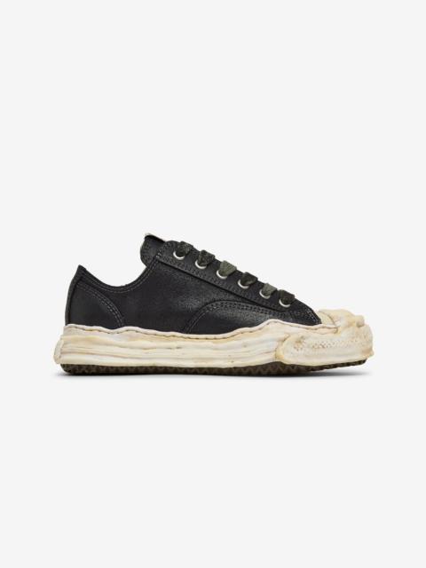 Maison MIHARAYASUHIRO HANK WAXED SUEDE LOW-TOP SNEAKERS (BLACK)
